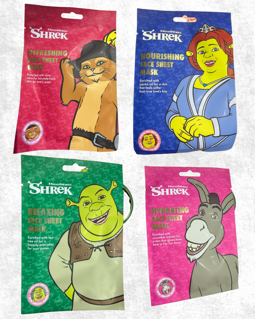 Masques en Tissu Imprimés Shrek 💚