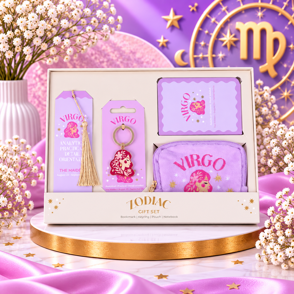 ♍✨ COFFRET CADEAU ASTROLOGIQUE VIERGE – ZODIAC ✨♍