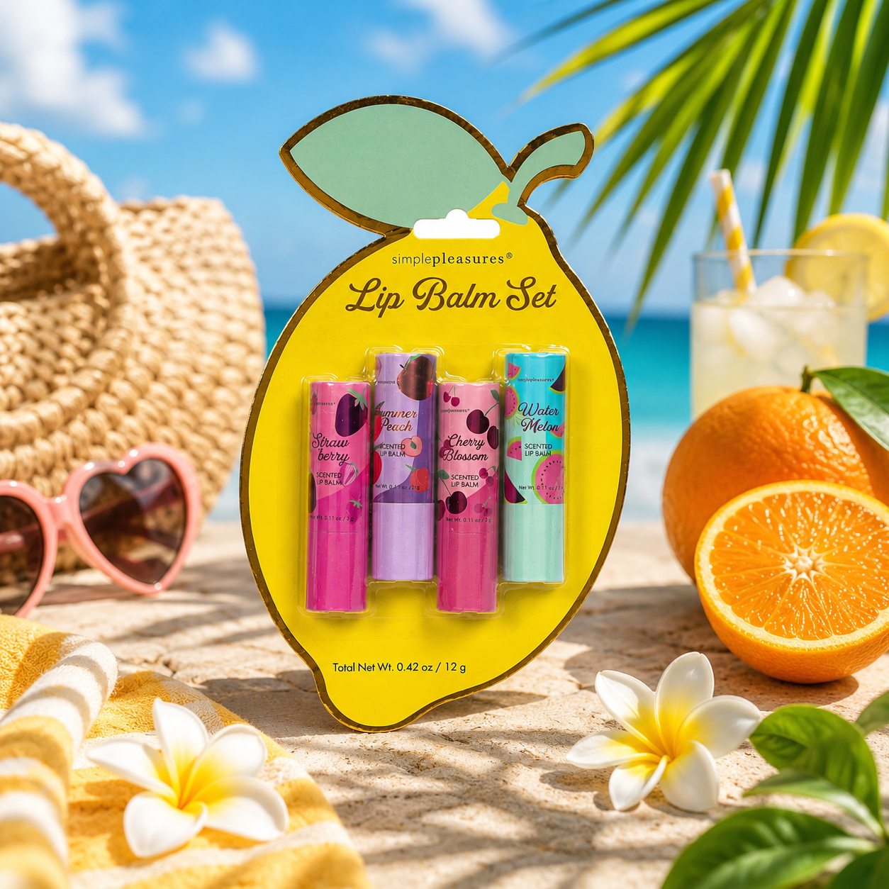 🍋 Coffret Baumes à Lèvres Summer Fruits