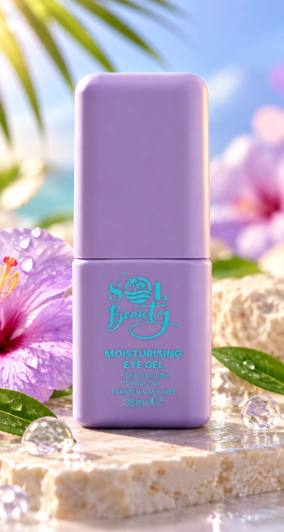 Gel Hydratant Contour des Yeux Sol Beauty à la Niacinamide & Thé Vert (35 ml) : Regard Apaisé & Fraîcheur Anti-Fatigue ! ✨ 👁️