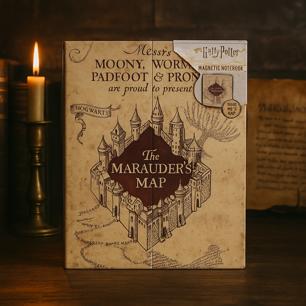 Cahier A5 - Carte du Maraudeur Harry Potter 🪄