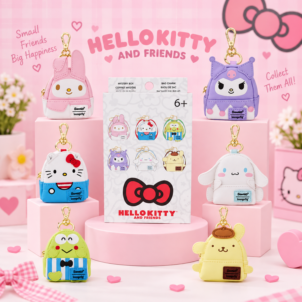 HELLO KITTY - Mini Backpack Bag Charm Loungefly Mystery Box ✨