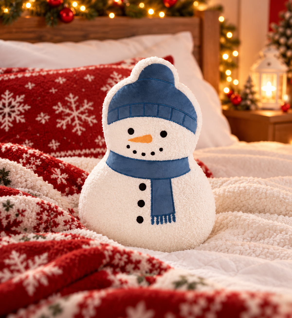 ❄️ ADORABLE COUSSIN BONHOMME DE NEIGE ❄️🎄