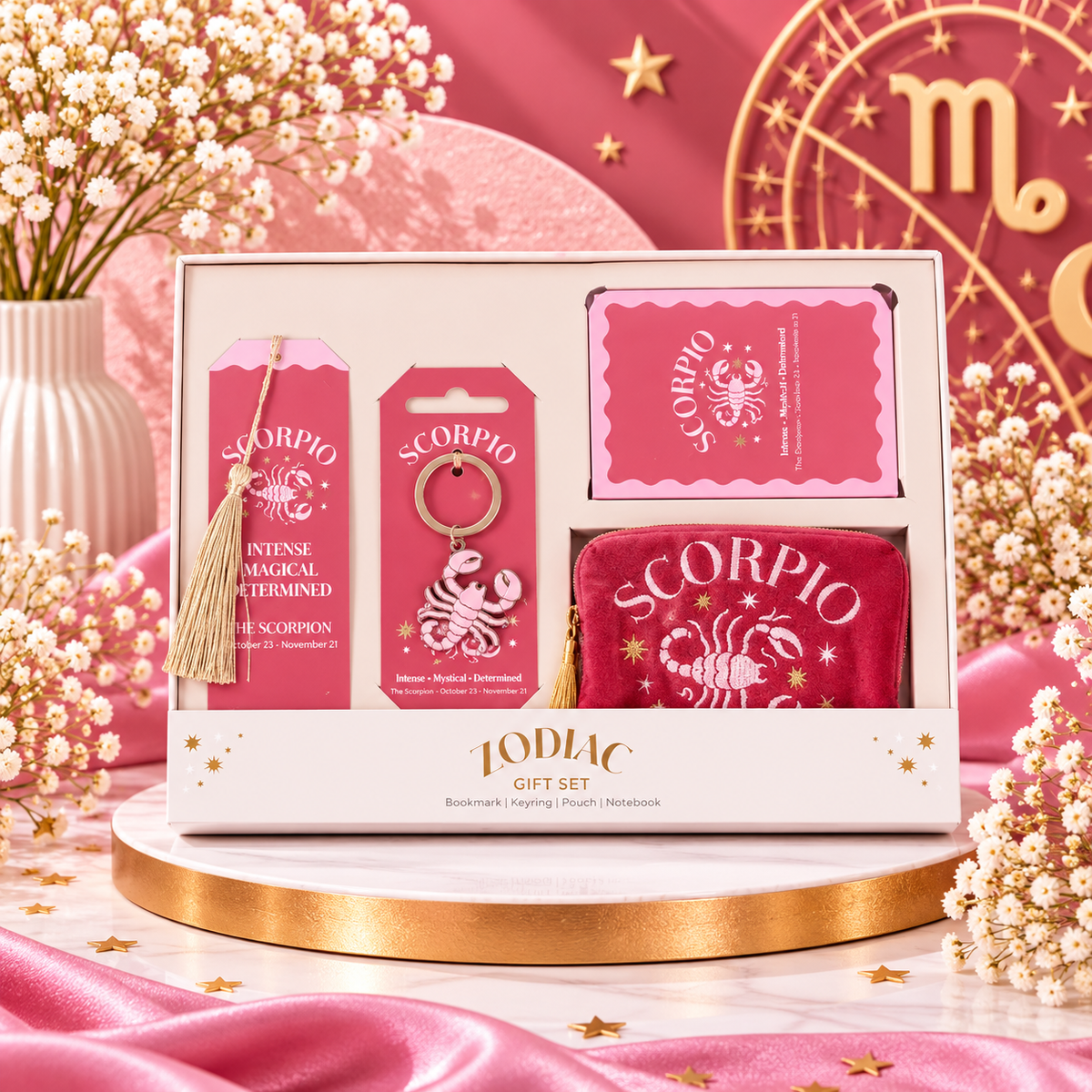 ♏✨ COFFRET CADEAU ASTROLOGIQUE SCORPION – ZODIAC ✨♏