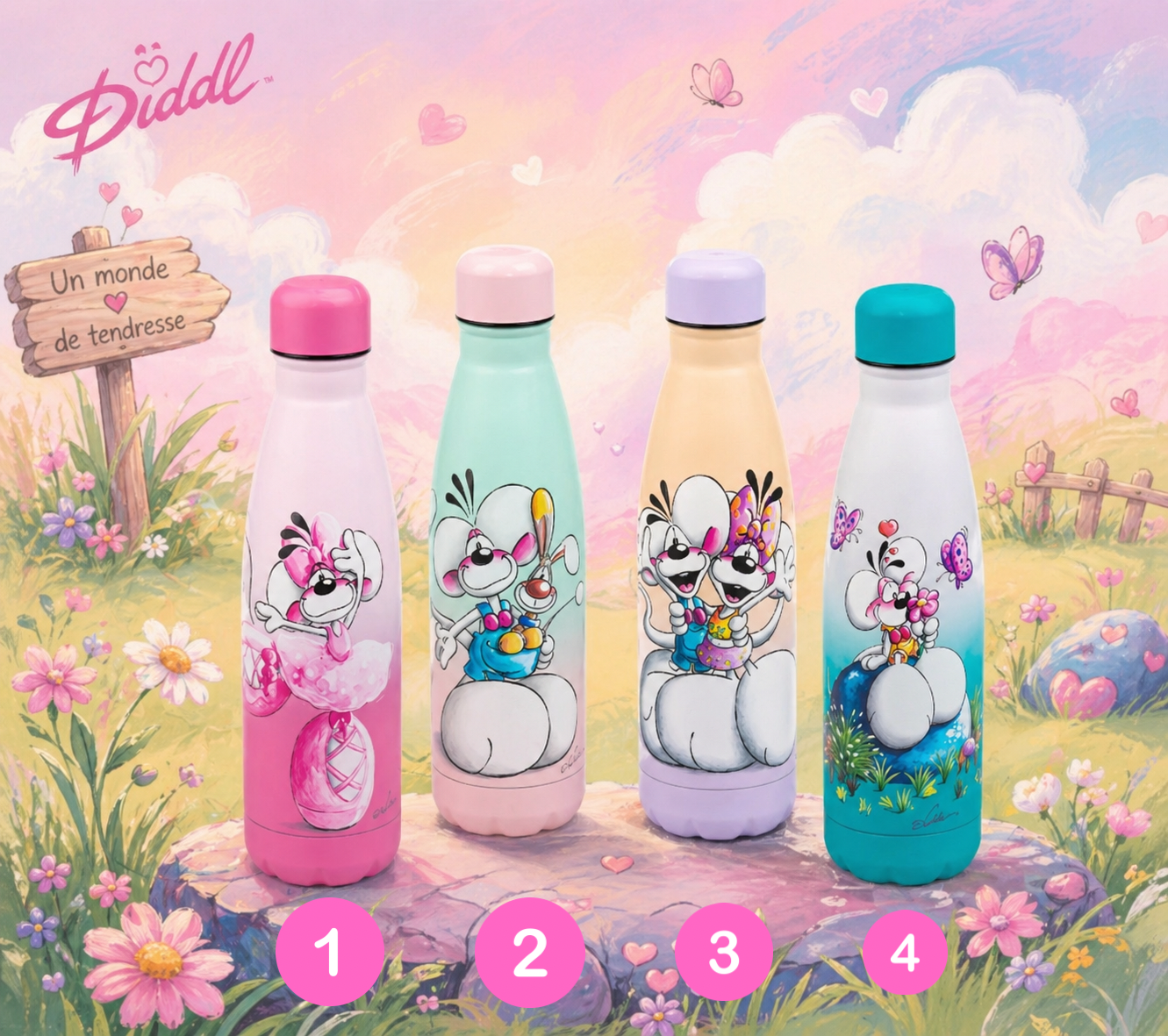 Gourde en acier inoxydable - DIDDL (Collection 2) PRÉCOMMANDE ✨