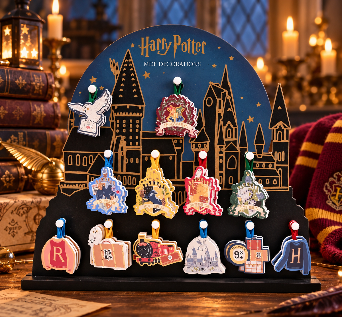 ✨ Décorations de Noël Harry Potter – Vendues à l’unité ⚡🎄