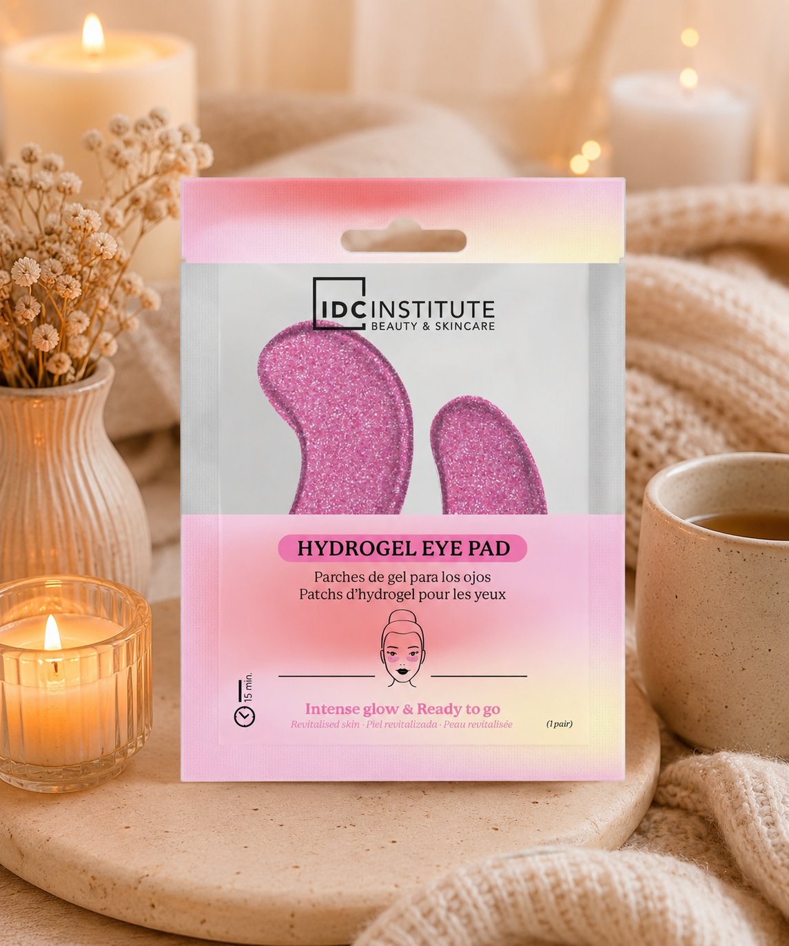 Patch yeux paillettes rose ✨