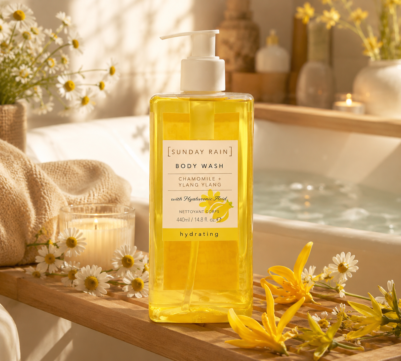 Gel douche camomille ylang ylang 440ml ✨