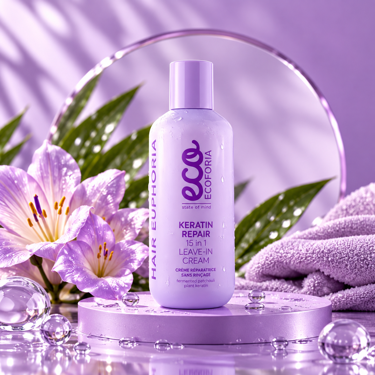 Crème Sans Rinçage Keratin Repair 15 en 1 ✨