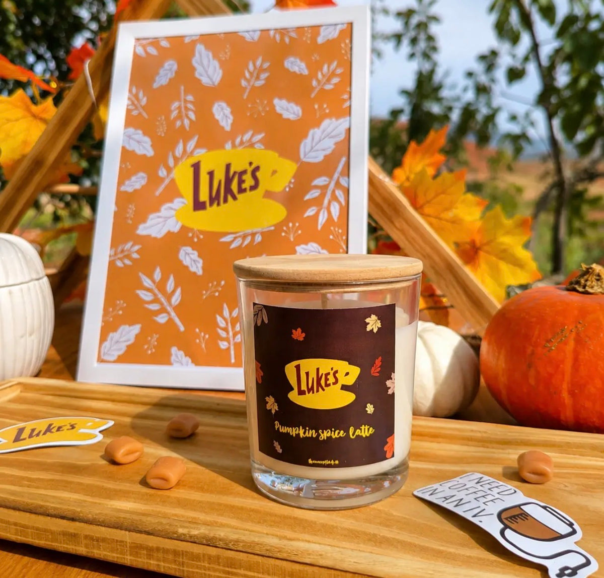 âđ Bougie parfumĂ©e Pumpkin Spice Latte â InspirĂ©e de Gilmore Girls đđ€