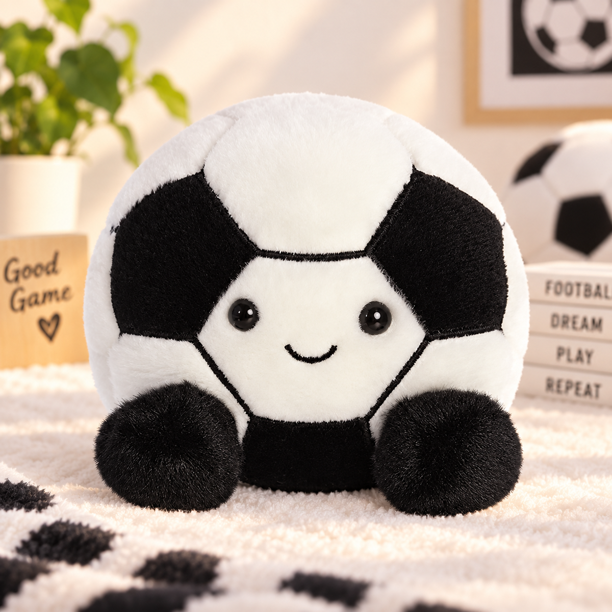 Peluche ballon foot 13cm