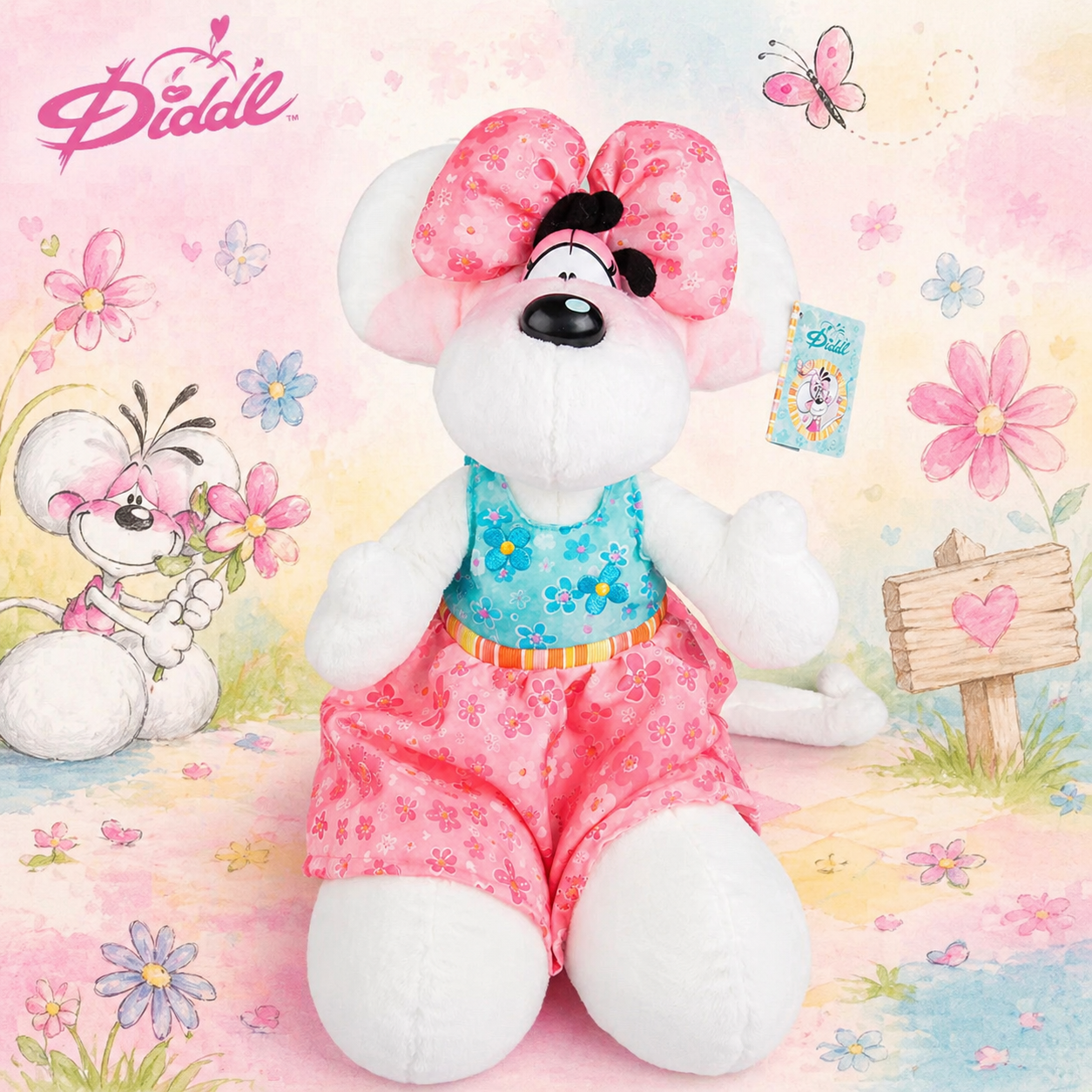 Peluche Diddlina robe summer 30cm ✨ PRÉCOMMANDE ✨