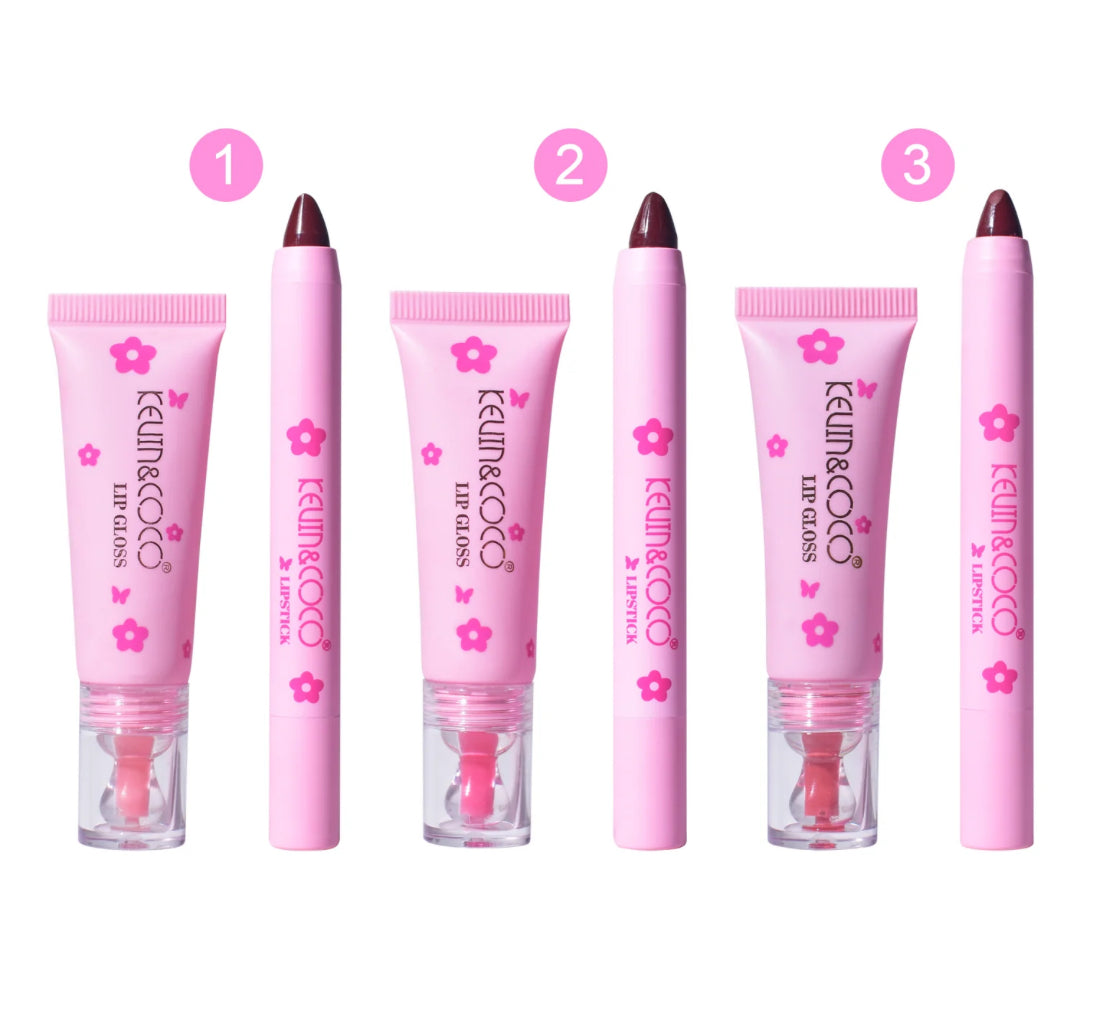 KIT DE BRILLANT À LÈVRES STRAWBERRY KISS