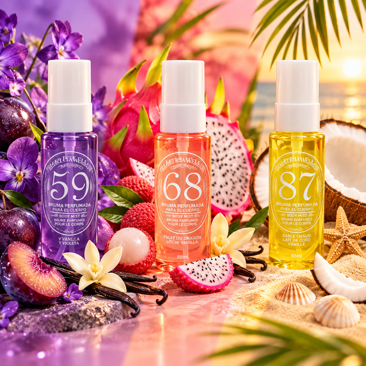 Spray fixateur de maquillage à l'acide hyaluronique 🎀