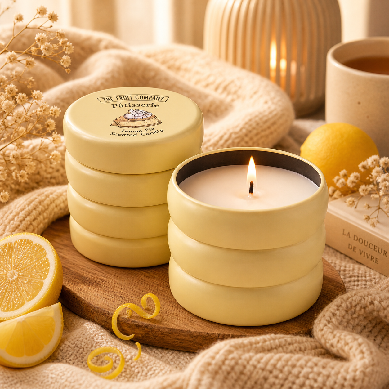 Bougie parfumée lemon pie 🍋