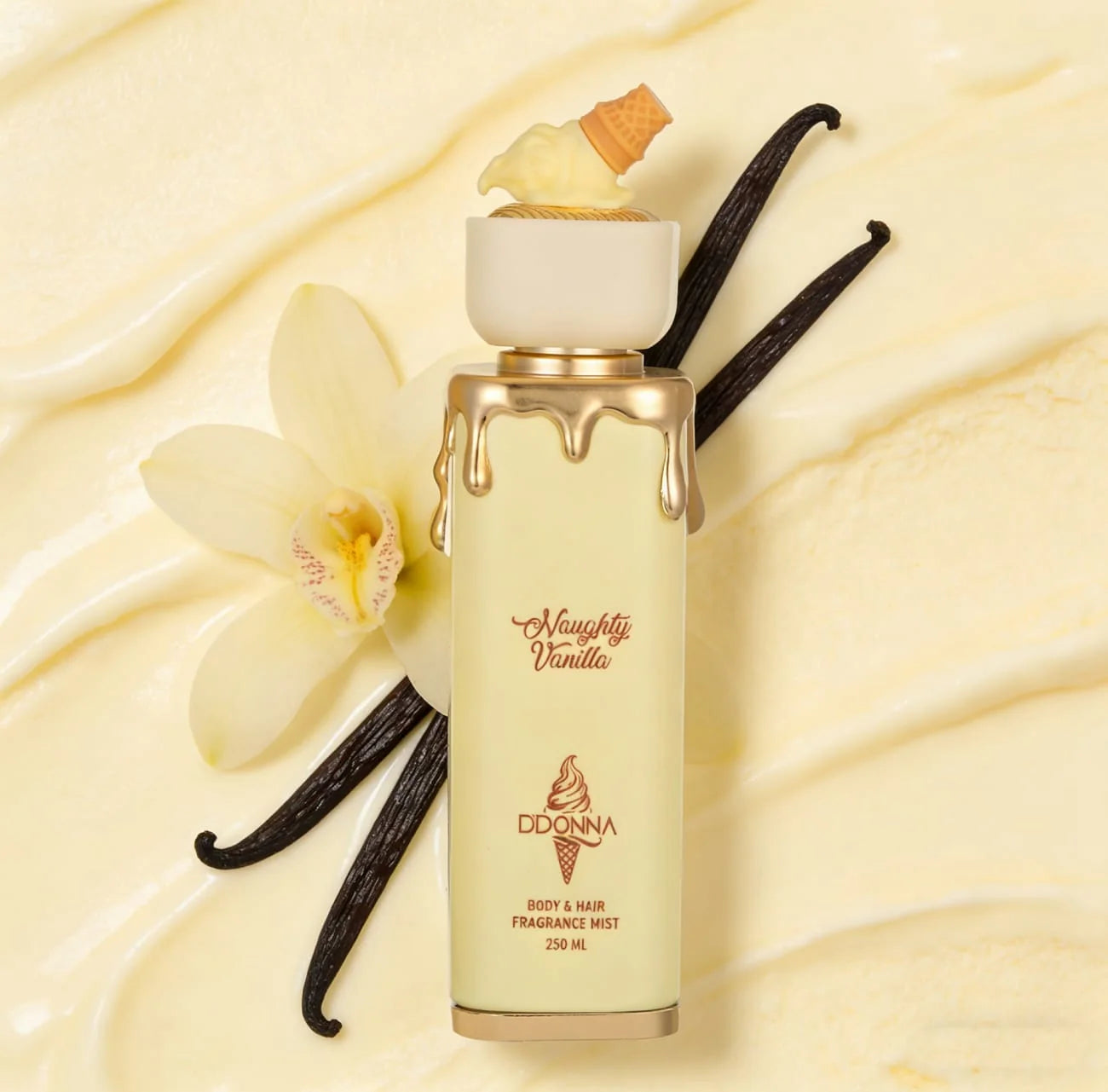 Brume Corps & Cheveux Naughty Vanilla 250ml - D'Donna ✨