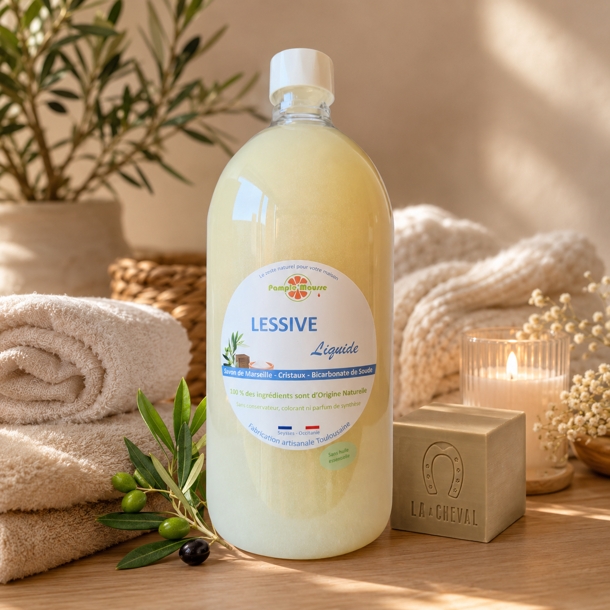 Lessive liquide Nature Flacon 1 litre