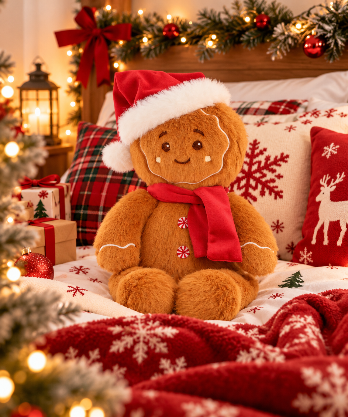 đ PELUCHE PAIN DâĂPICES DE NOĂL â 20 CM đ
â€