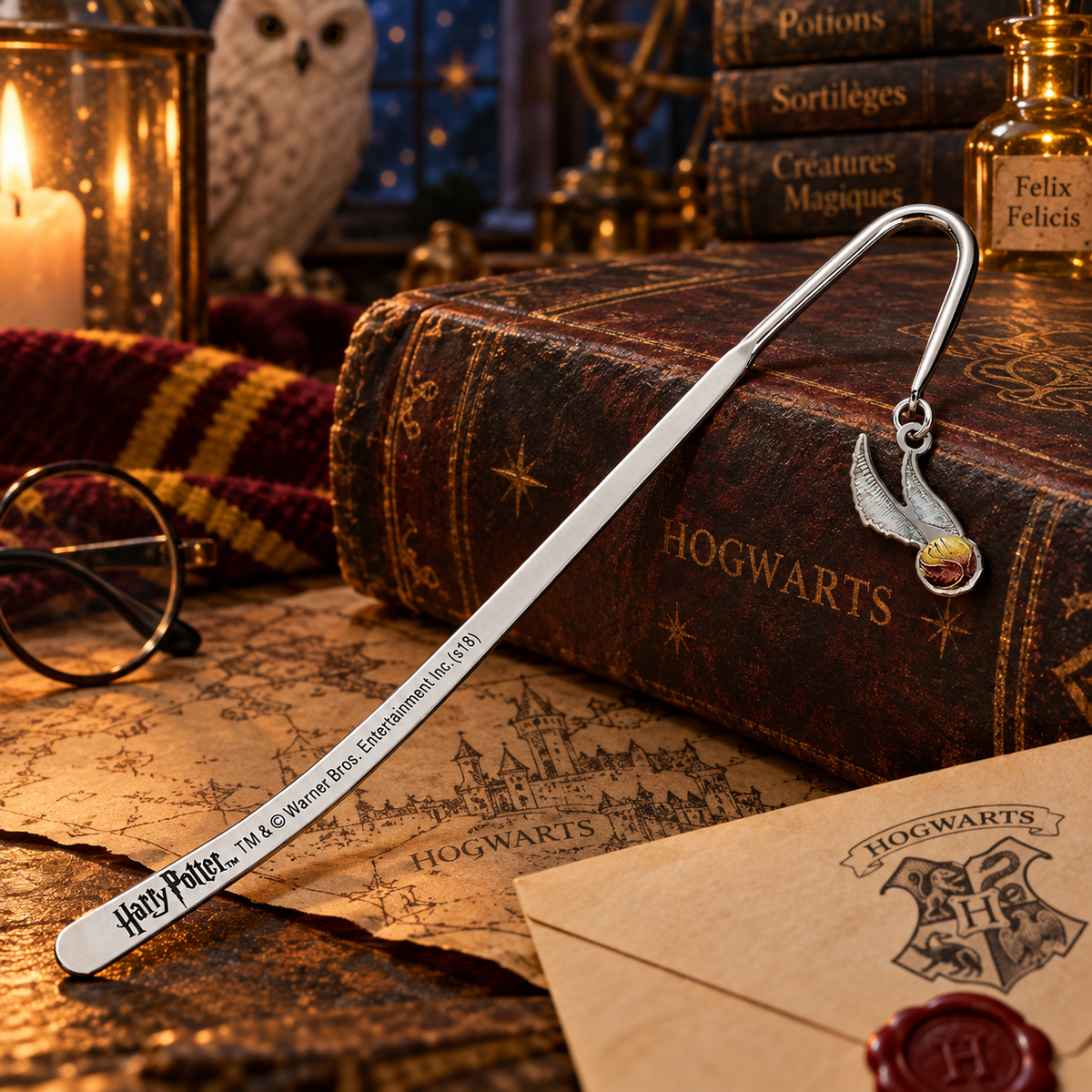 Marque-page Vif d'Or Harry Potter