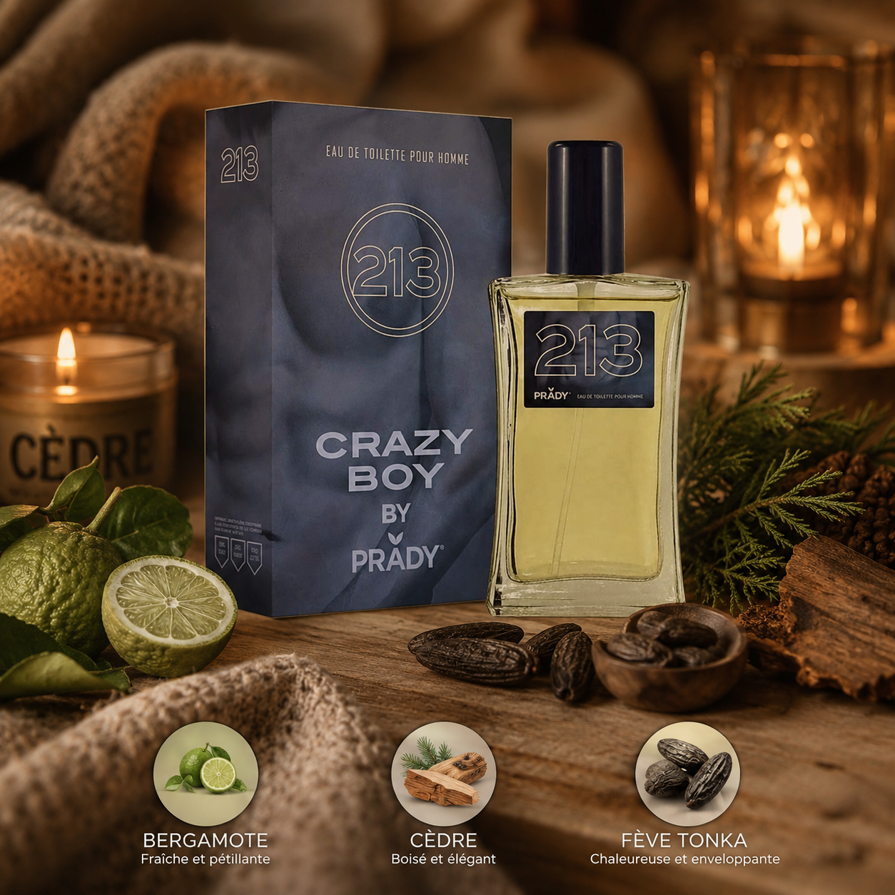 Eau de toilette crazy boy Homme ✨