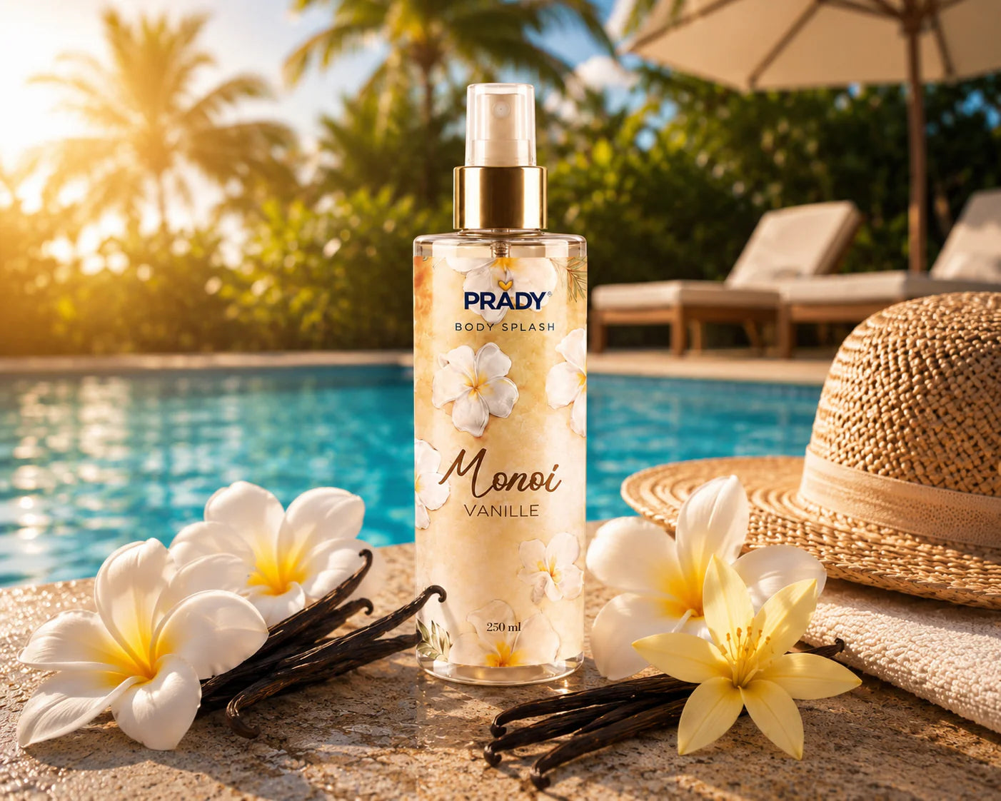 Brumes Corps & Cheveux Monoi Vanille 250ml ✨ PRÉCOMMANDE
