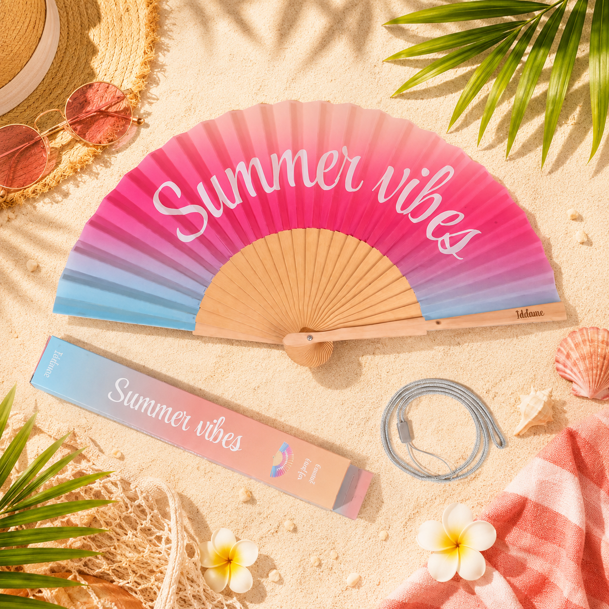 🌞 Éventail “Summer Vibes” 🌈