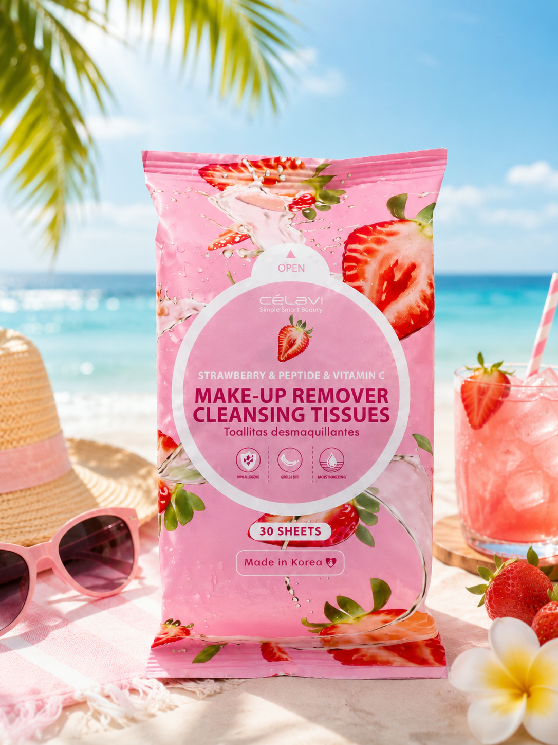 Lingettes démaquillante fraise 🍓