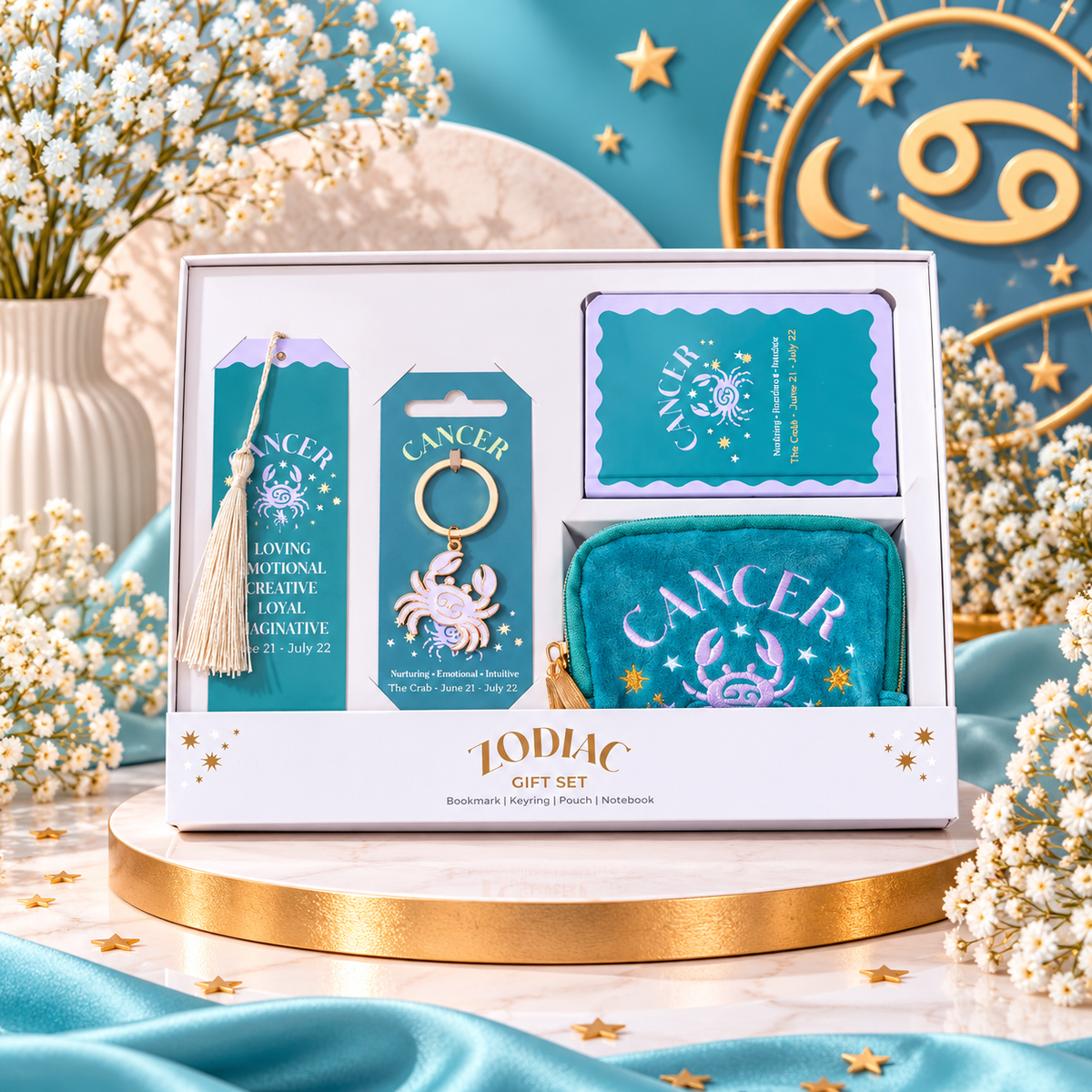 ♋✨ COFFRET CADEAU ASTROLOGIQUE CANCER – ZODIAC ✨♋
