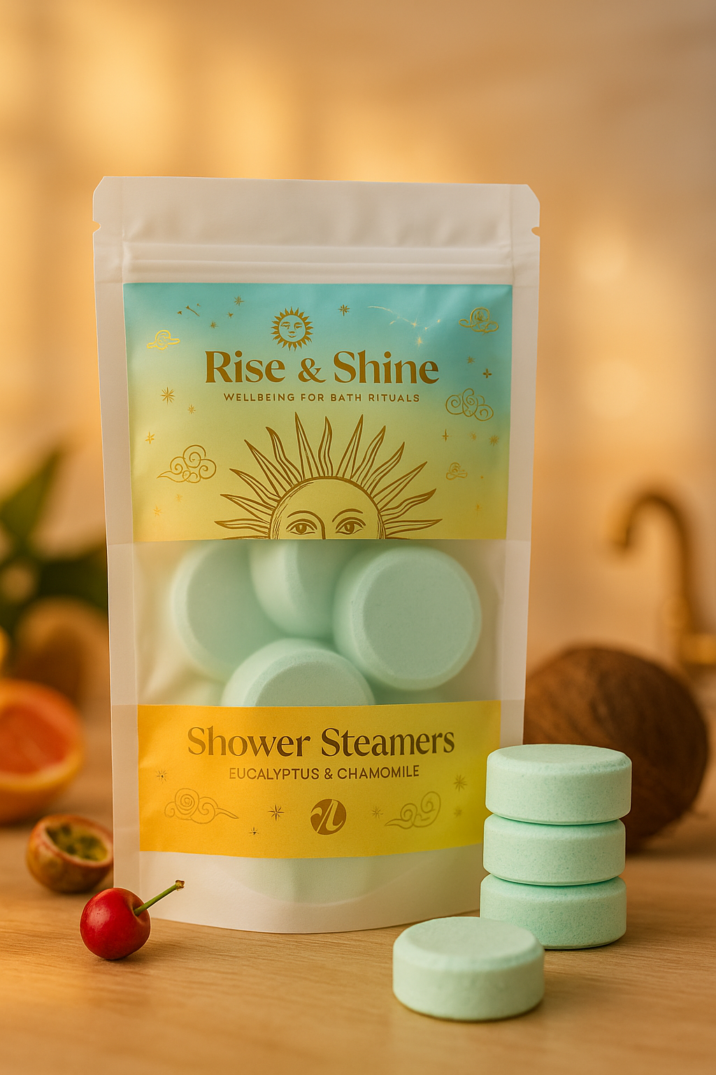 Coffret 8 shower steamer RISE AND SHINE