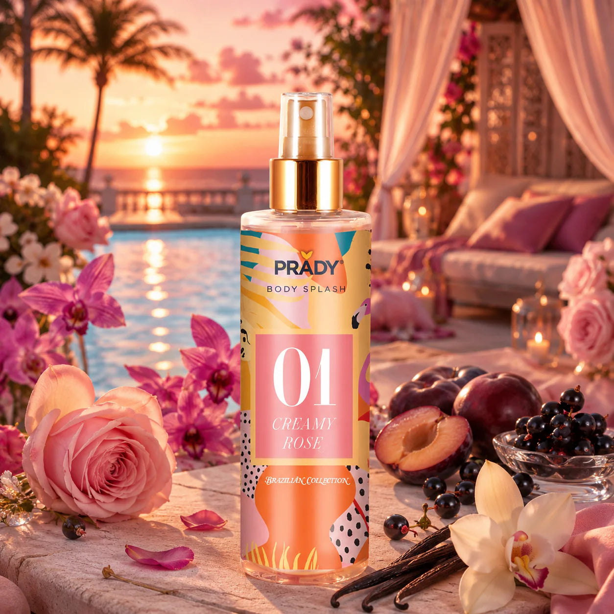 Brumes Corporelle - Creamy Rose 01 - 250ml - Prady