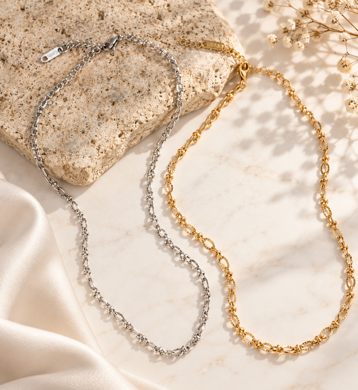 ✨ Collier Charms – Doré ou Argenté ✨