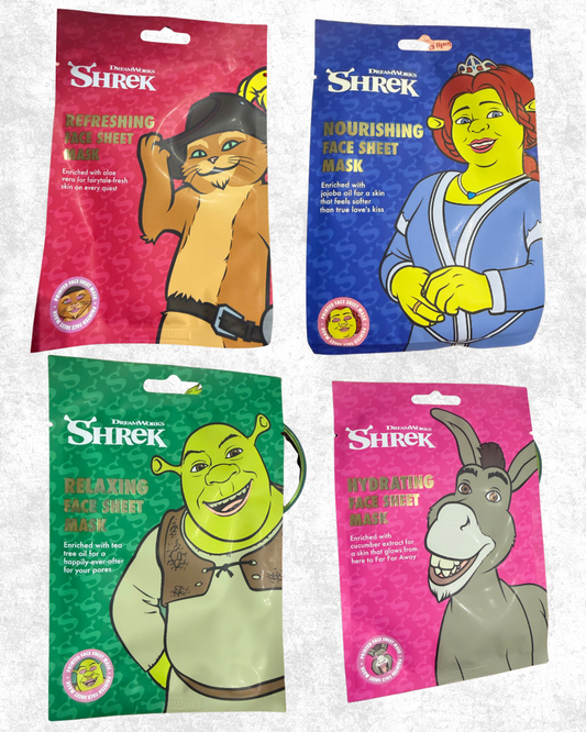 Masques en Tissu Imprimés Shrek 💚