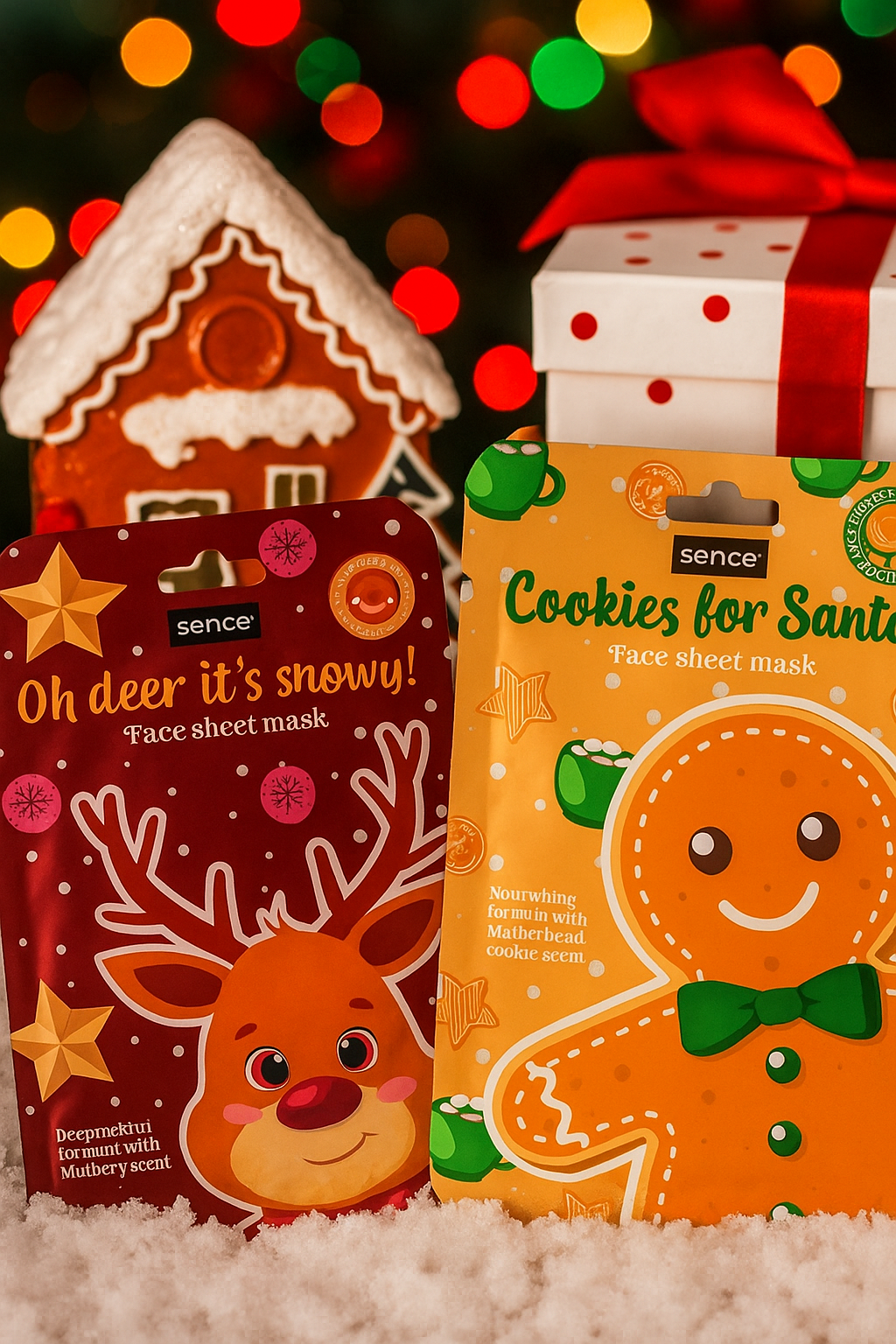 Masque visage en tissu Noël 🎄