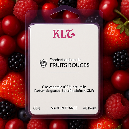 Fondants Parfumés en Carrés à Couper – Fruits rouges – (80g)