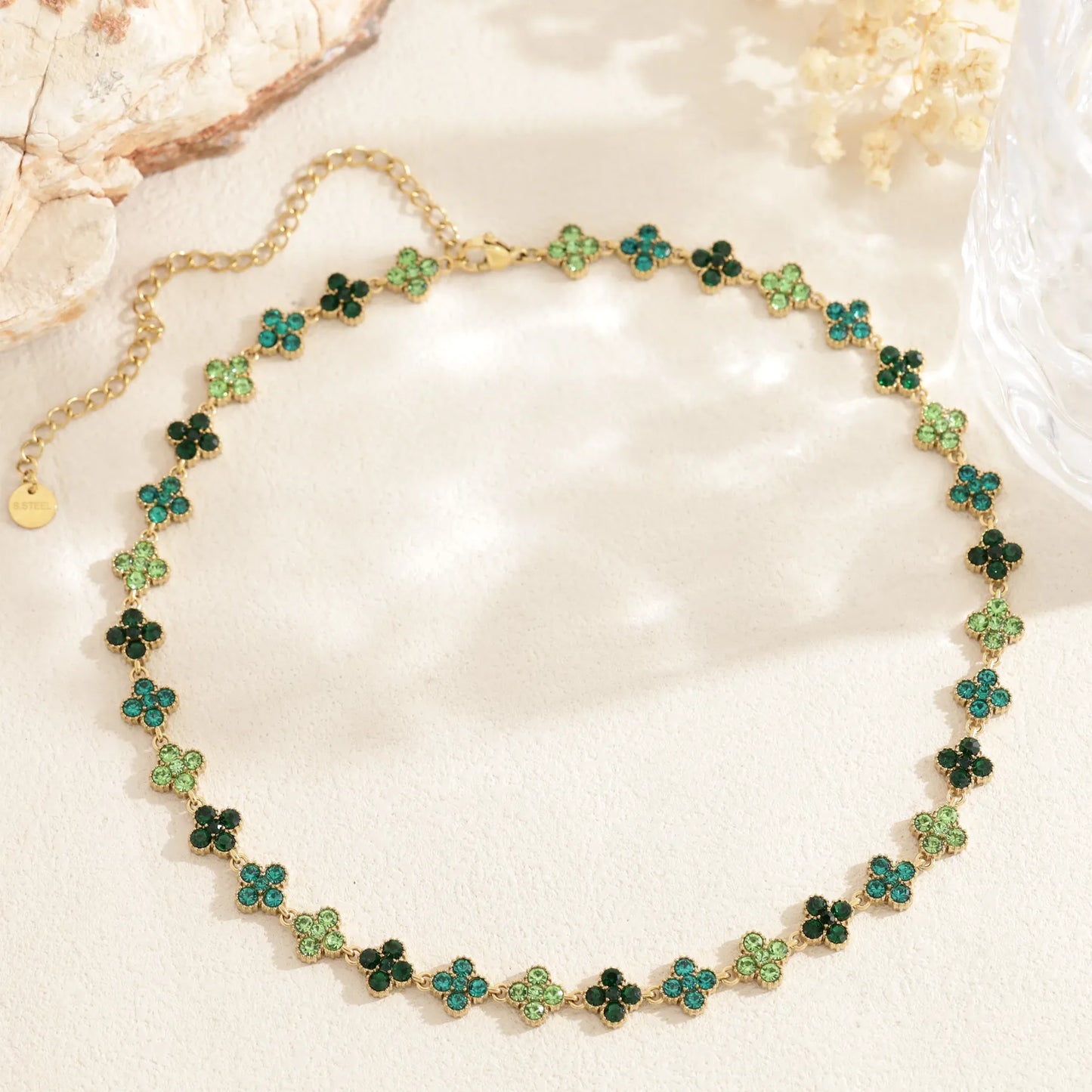 Collier chance vert
