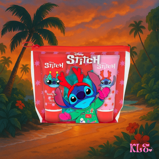 Pochette coffret Stitch Noël 🌸