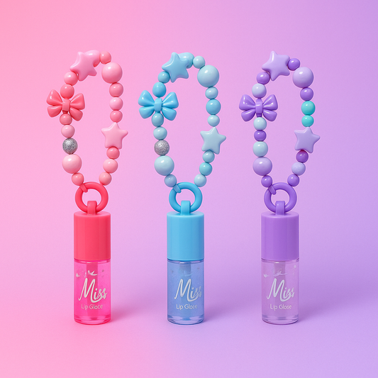Huiles lèvres magique et perles breloque porte clés 🌸