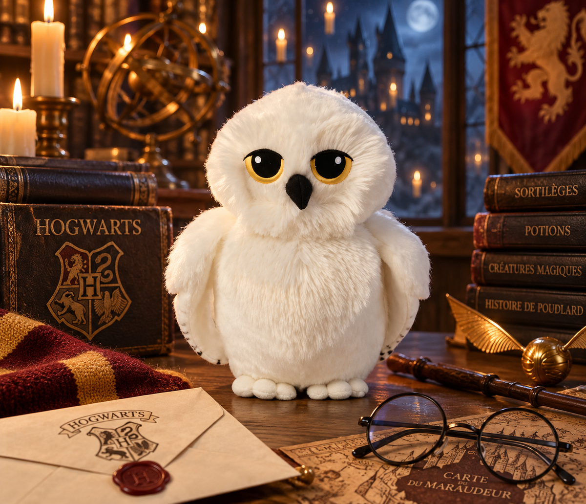HARRY POTTER - Hedwige - Peluche 25cm
