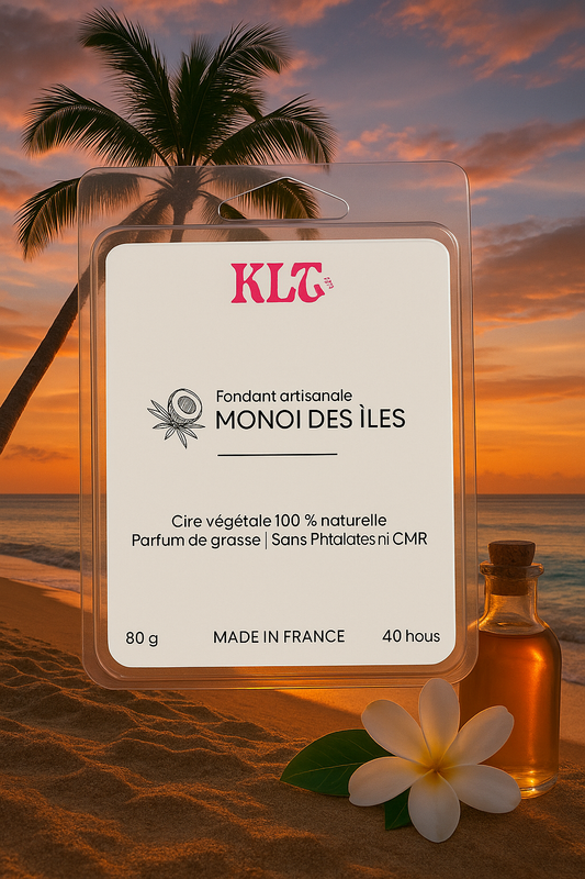 Fondants Parfumés en Carrés à Couper – Monoï des Îles – (80g)