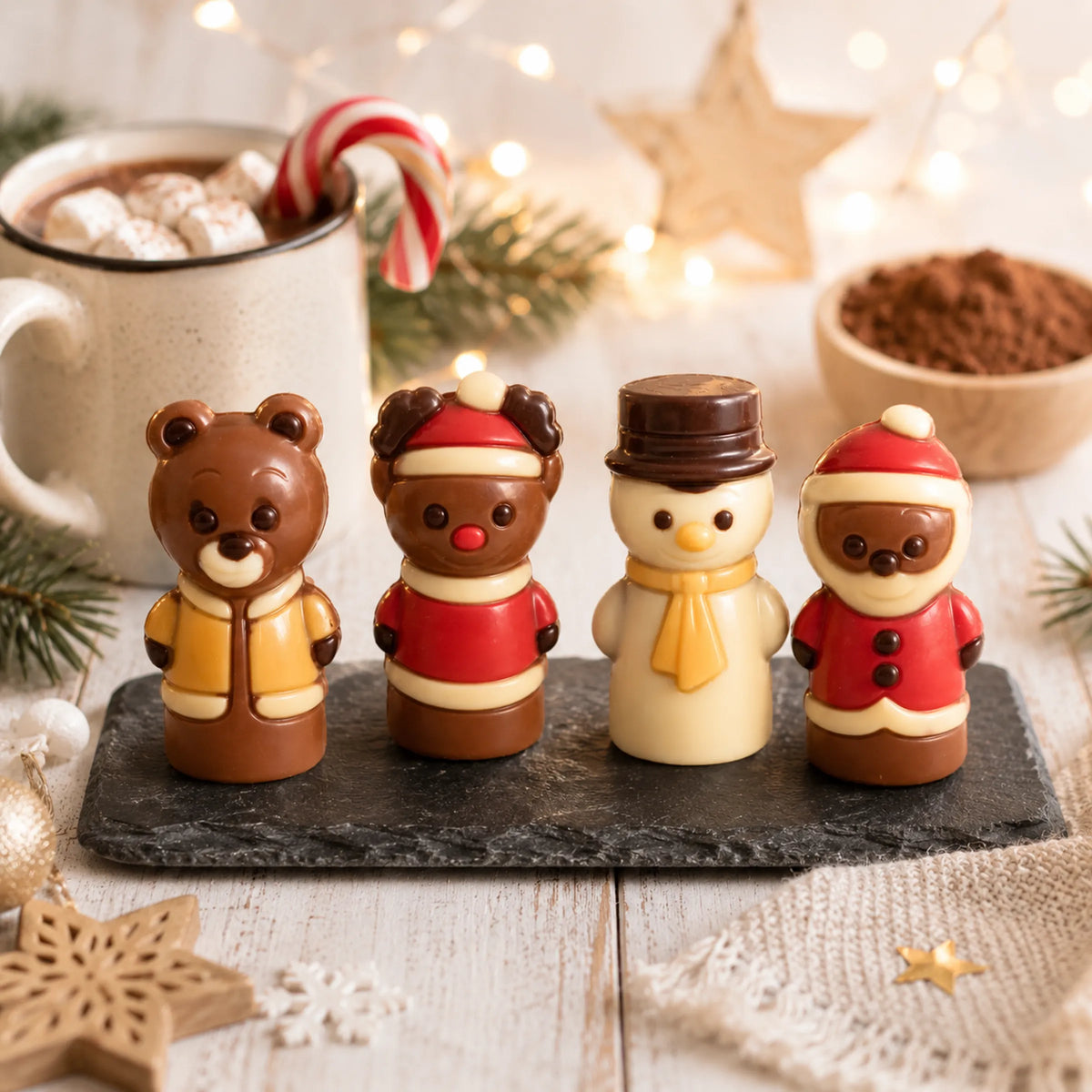 MINI TUBO FIGURINE DE NOËL EN CHOCOLAT 10g  à l’unité ✨