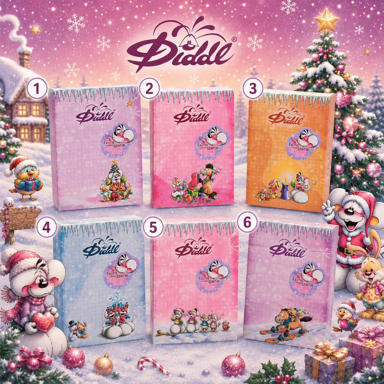 Bloc A6 Noël diddl ❄️ PRÉCOMMANDE