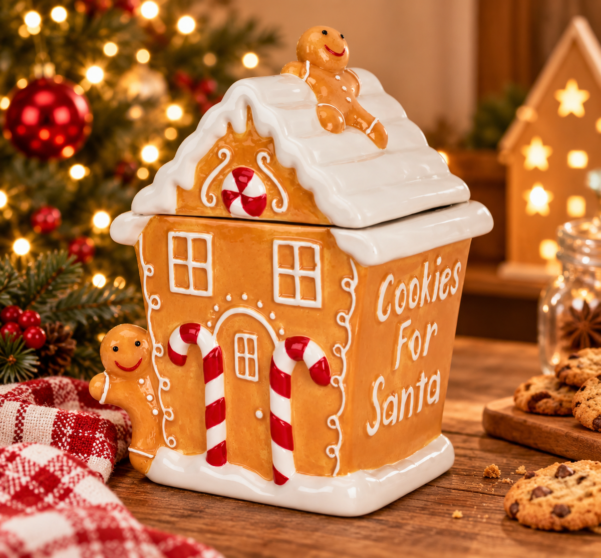 🍪 Maison à biscuits de Noël – « Cookies for Santa » 🎅