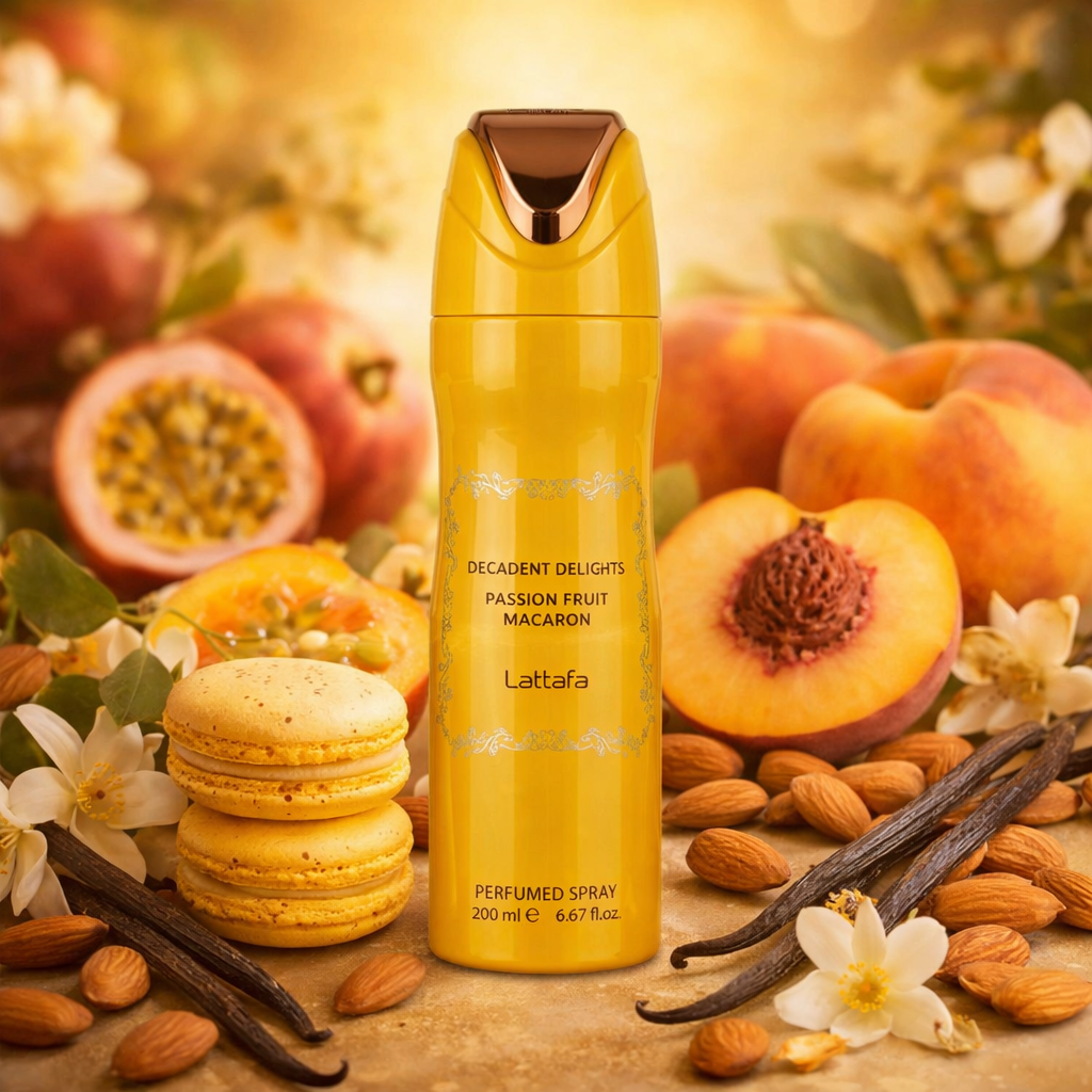 Déodorant Lattafa Délices Décadents Macaron Fruit de la Passion 200ml💛