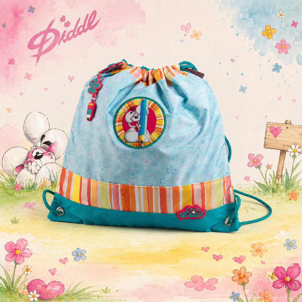 Sac de gym bleu Diddl PRÉCOMMANDE ✨