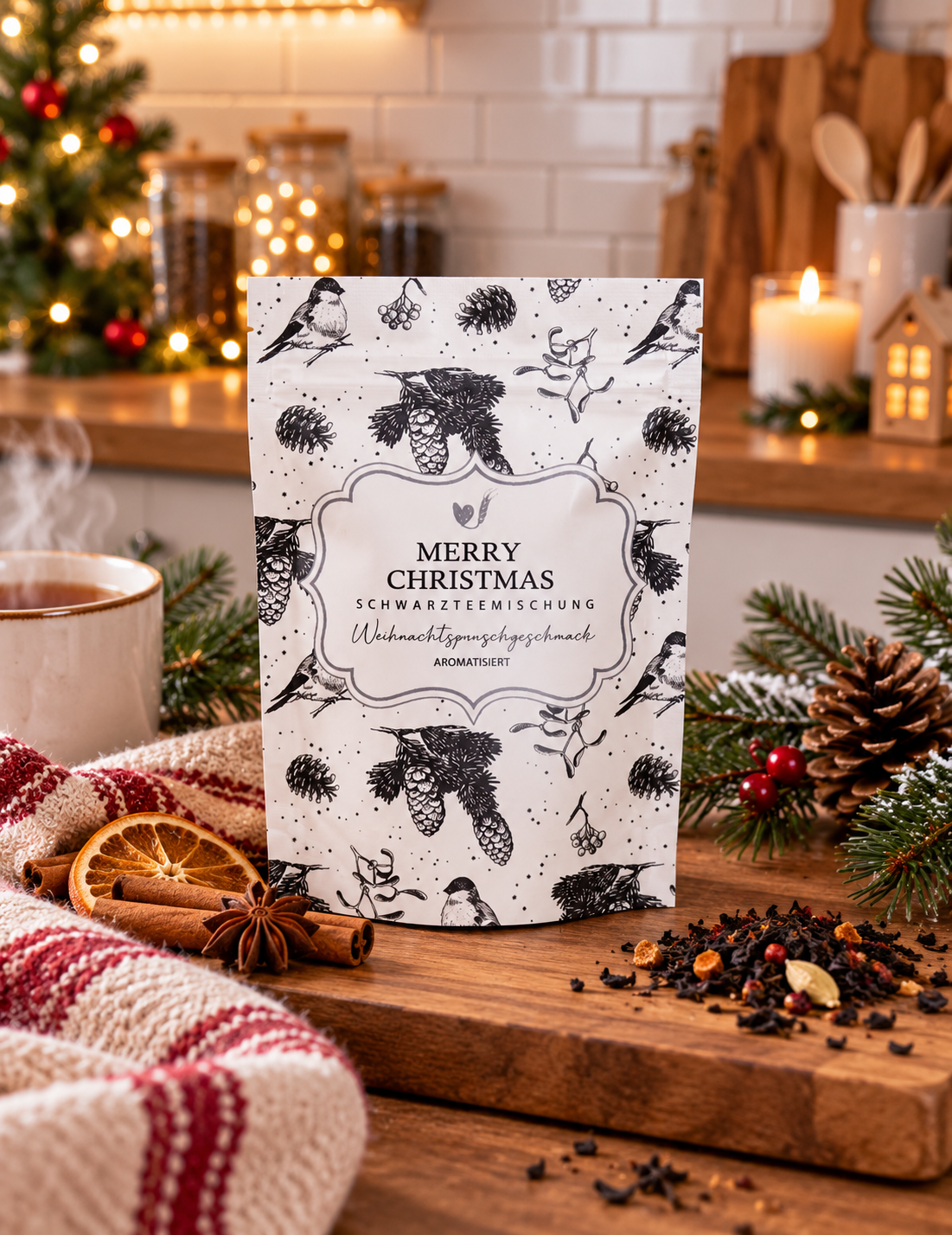 🎄 MERRY CHRISTMAS – Le thé noir aux saveurs de Noël ☕✨