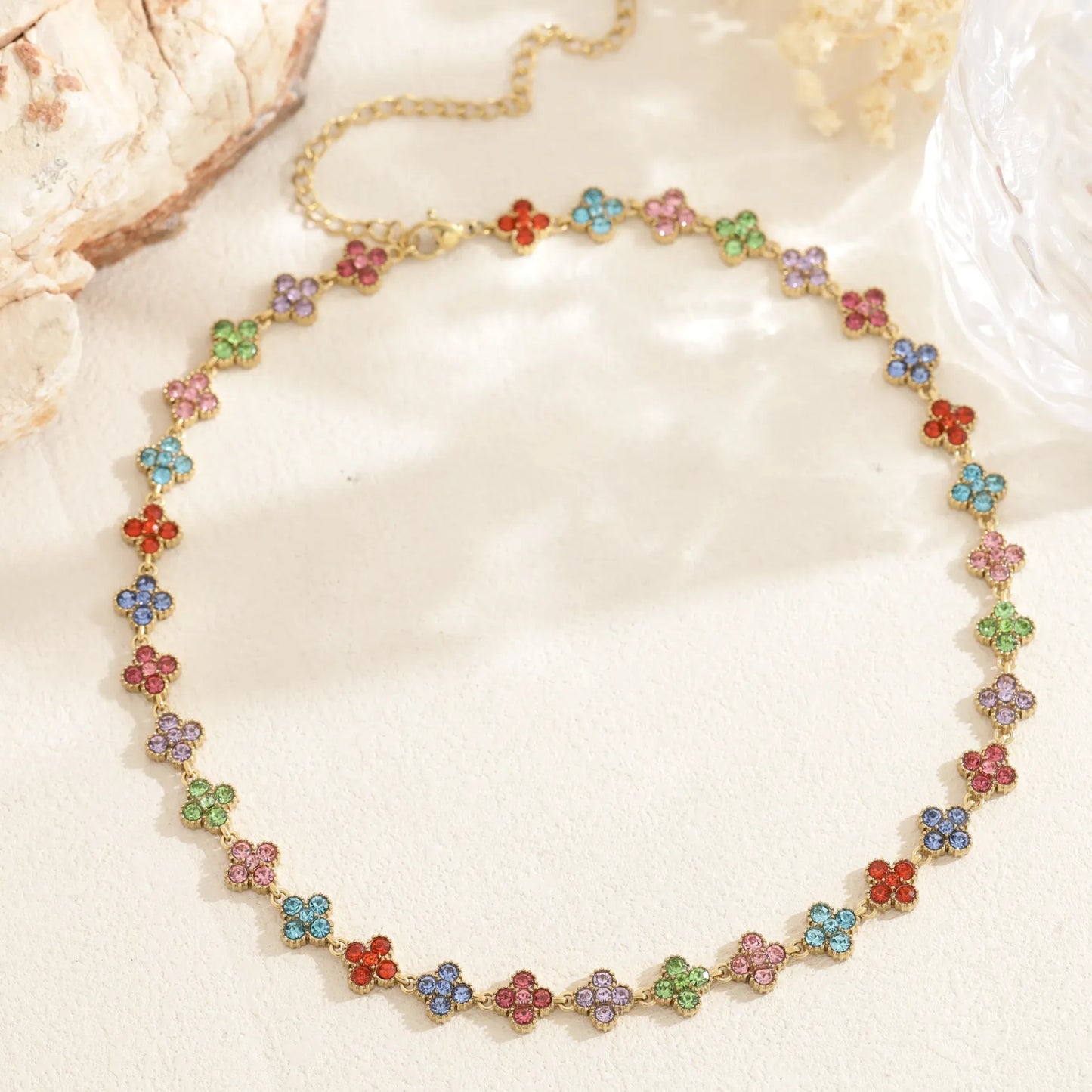 Collier chance multicolore