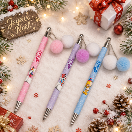 Stylo pompons diddl hiver ❄️ PRÉCOMMANDE