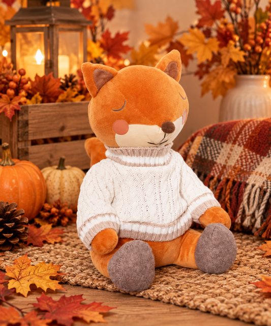 🍂 Butoir de porte Renard – Douceur & charme d’automne