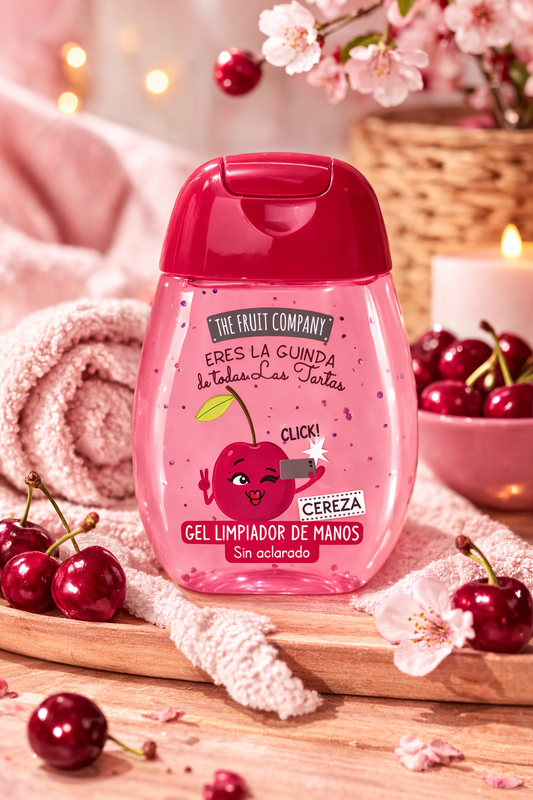 🍒 Gel Nettoyant pour les Mains – Parfum Cerise