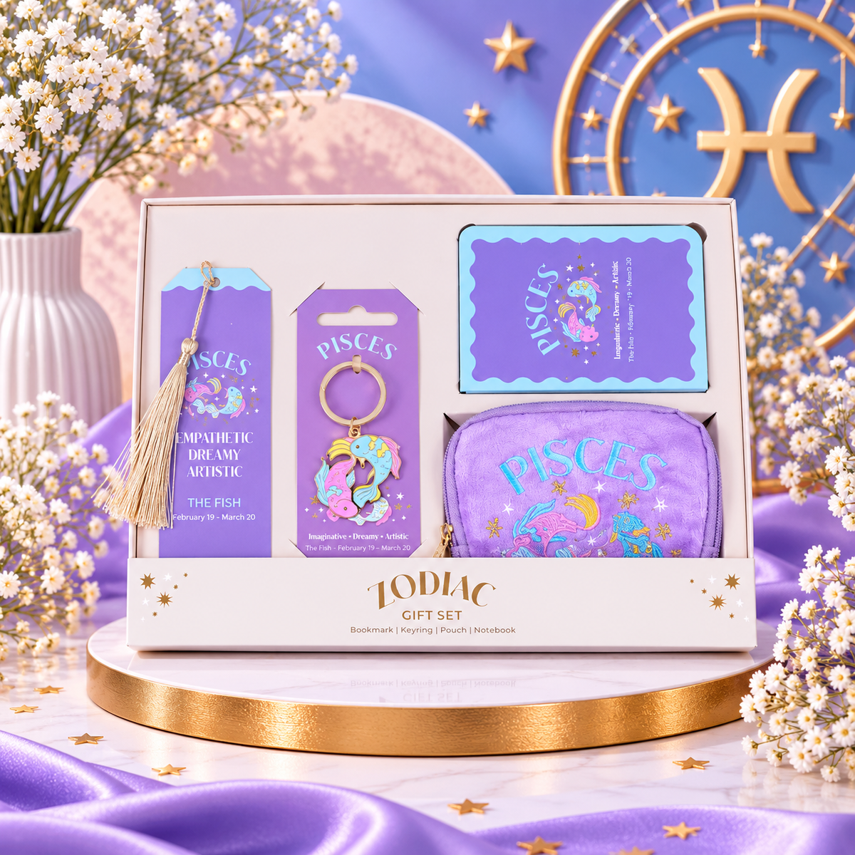 ♓✨ COFFRET CADEAU ASTROLOGIQUE POISSONS – ZODIAC ✨♓